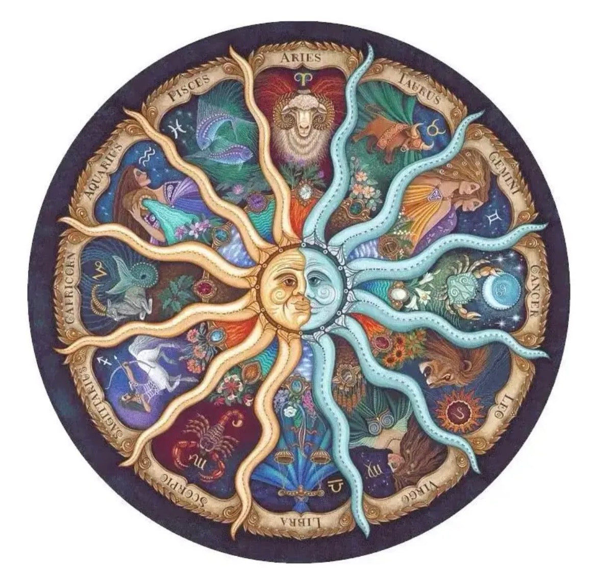 Rompecabezas Redondo 1000pzas - Constelaciones (zodiaco)