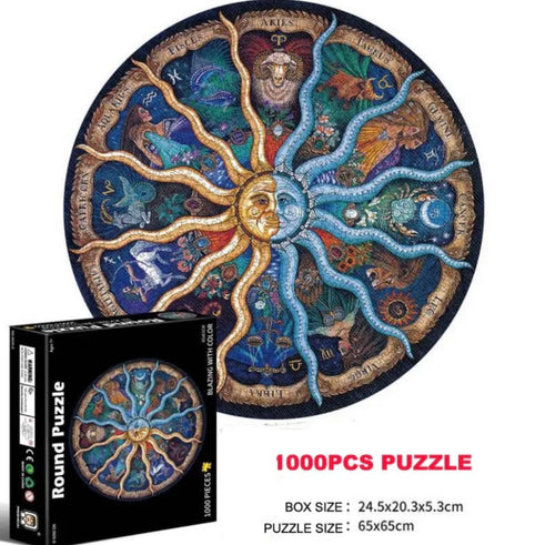 Rompecabezas Redondo 1000pzas - Constelaciones (zodiaco)