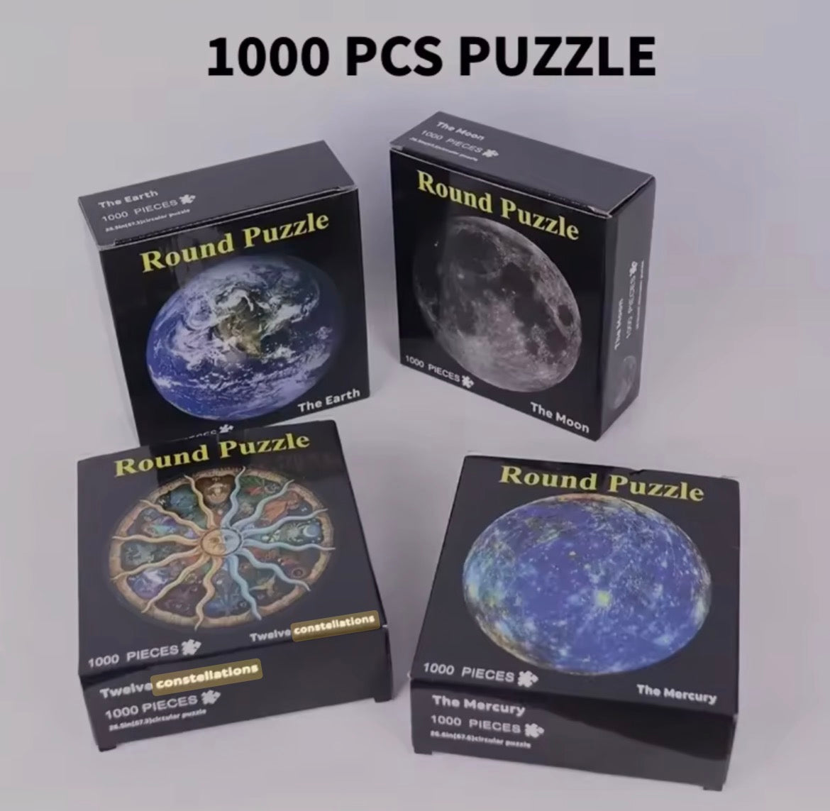 Rompecabezas Redondo 1000pzas - Constelaciones (zodiaco)