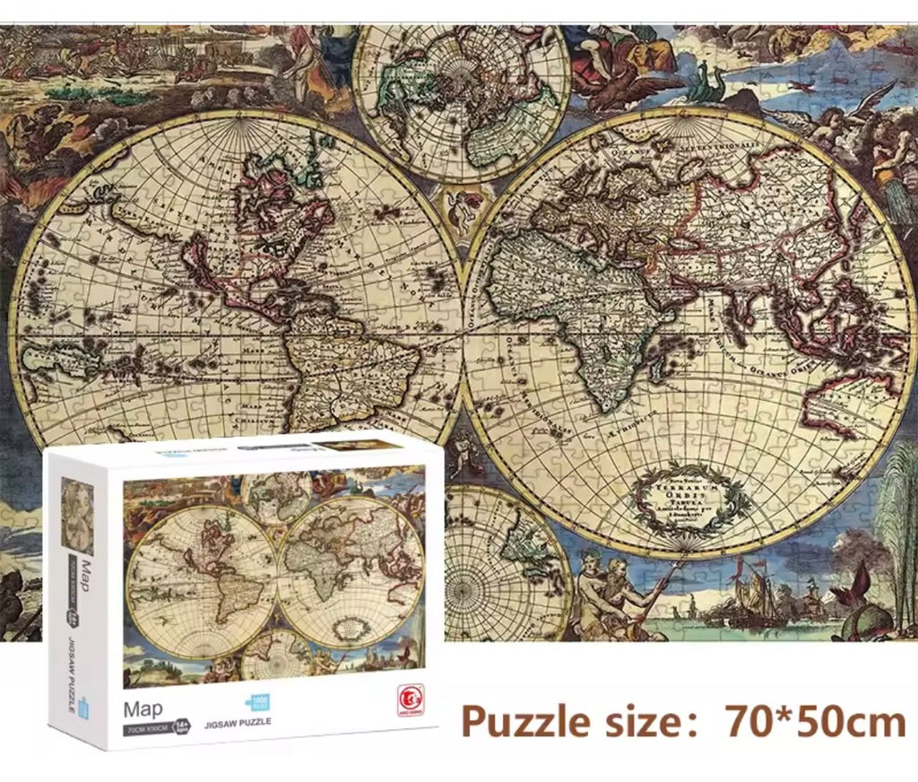 Rompecabezas 1000 Pz Mapamundi Antiguo Puzzle