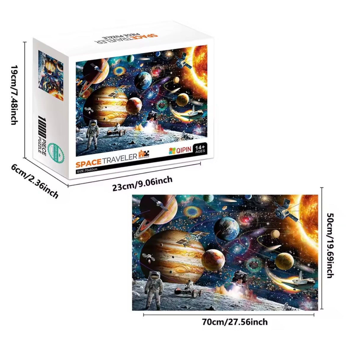 Rompecabezas Space Traveler 1000 Piezas 70 X 50 Cm
