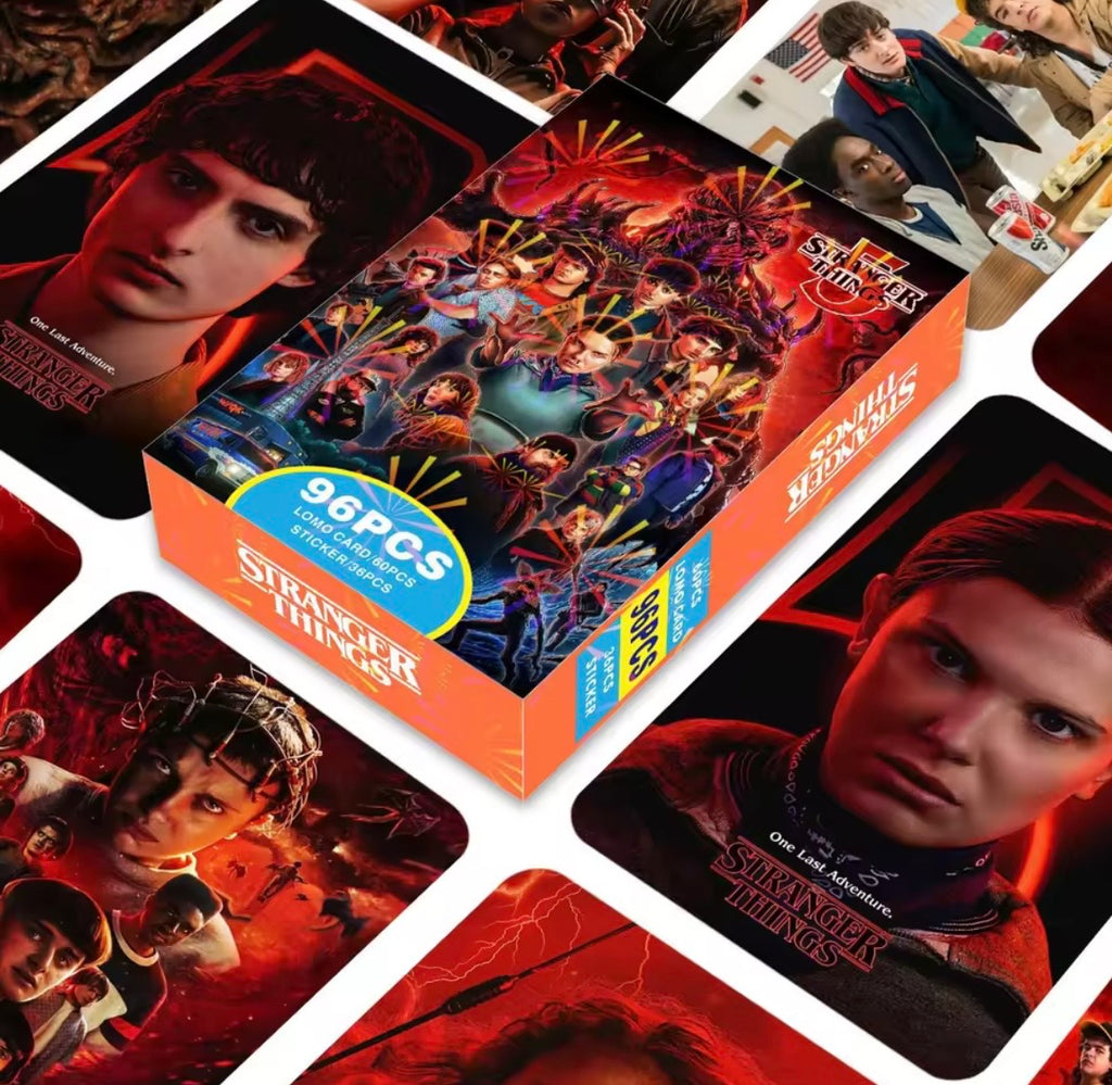 Set de 96 tarjetas de Celebridades, Coleccionable Fans (Stranger Things)