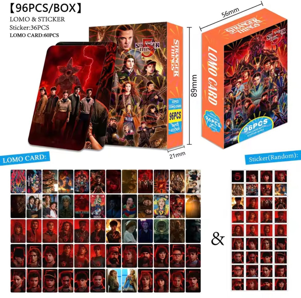 Set de 96 tarjetas de Celebridades, Coleccionable Fans (Stranger Things)
