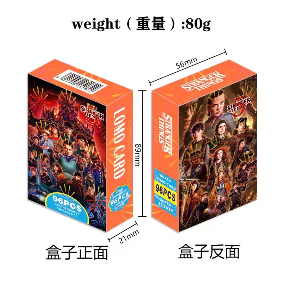 Set de 96 tarjetas de Celebridades, Coleccionable Fans (Stranger Things)