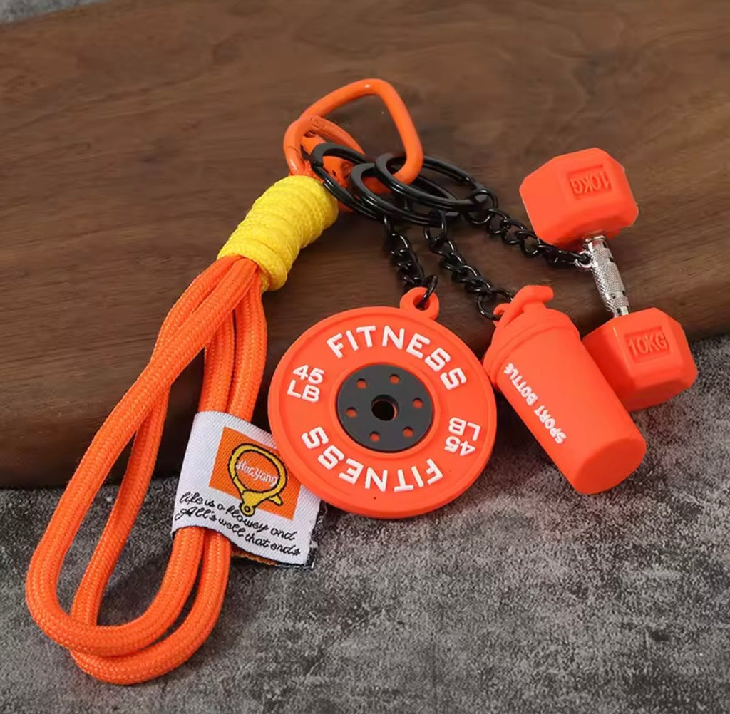 Llavero Con Mancuernas De Silicona Para Gimnasio, Accesorios, Llavero De Coche, Fitness. Varios Colores