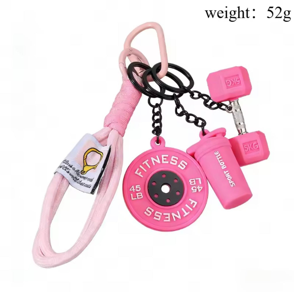 Llavero Con Mancuernas De Silicona Para Gimnasio, Accesorios, Llavero De Coche, Fitness. Varios Colores