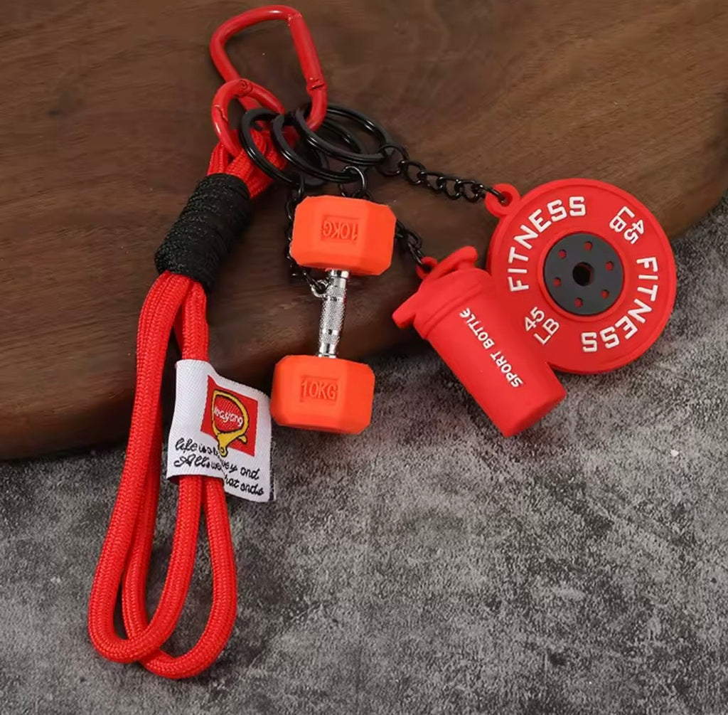 Llavero Con Mancuernas De Silicona Para Gimnasio, Accesorios, Llavero De Coche, Fitness. Varios Colores