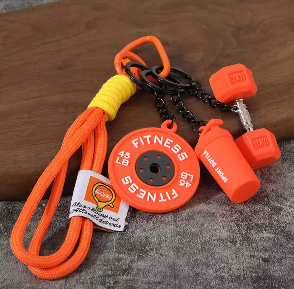 Llavero Con Mancuernas De Silicona Para Gimnasio, Accesorios, Llavero De Coche, Fitness. Varios Colores