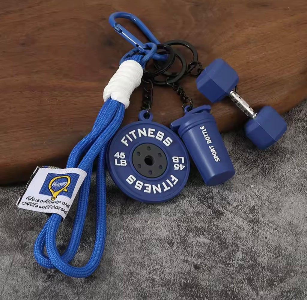 Llavero Con Mancuernas De Silicona Para Gimnasio, Accesorios, Llavero De Coche, Fitness. Varios Colores
