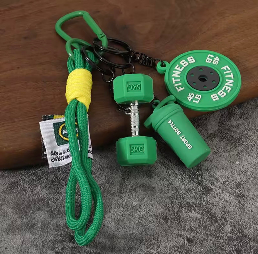 Llavero Con Mancuernas De Silicona Para Gimnasio, Accesorios, Llavero De Coche, Fitness. Varios Colores
