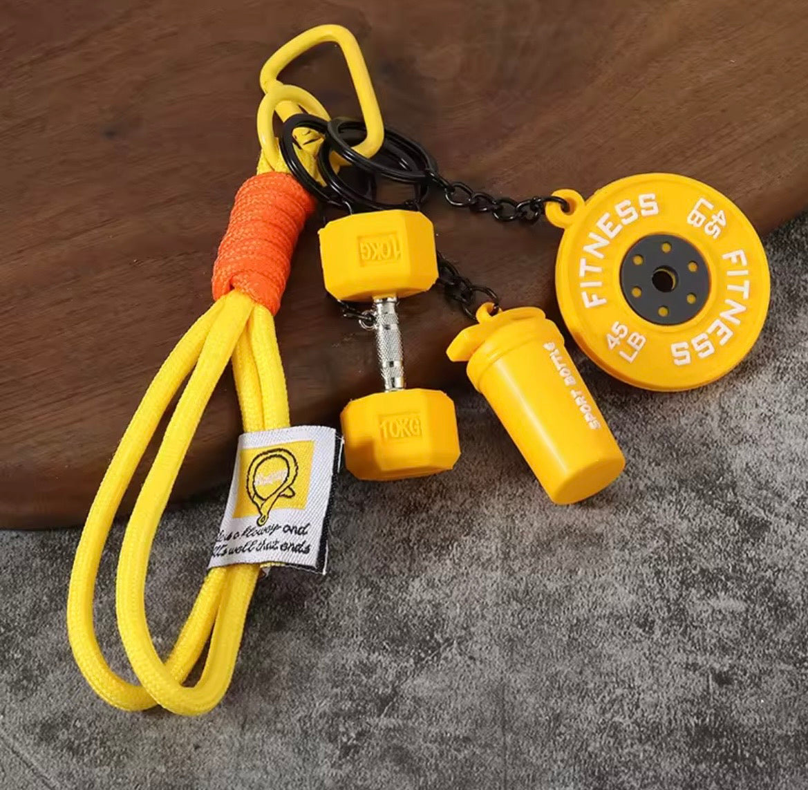 Llavero Con Mancuernas De Silicona Para Gimnasio, Accesorios, Llavero De Coche, Fitness. Varios Colores