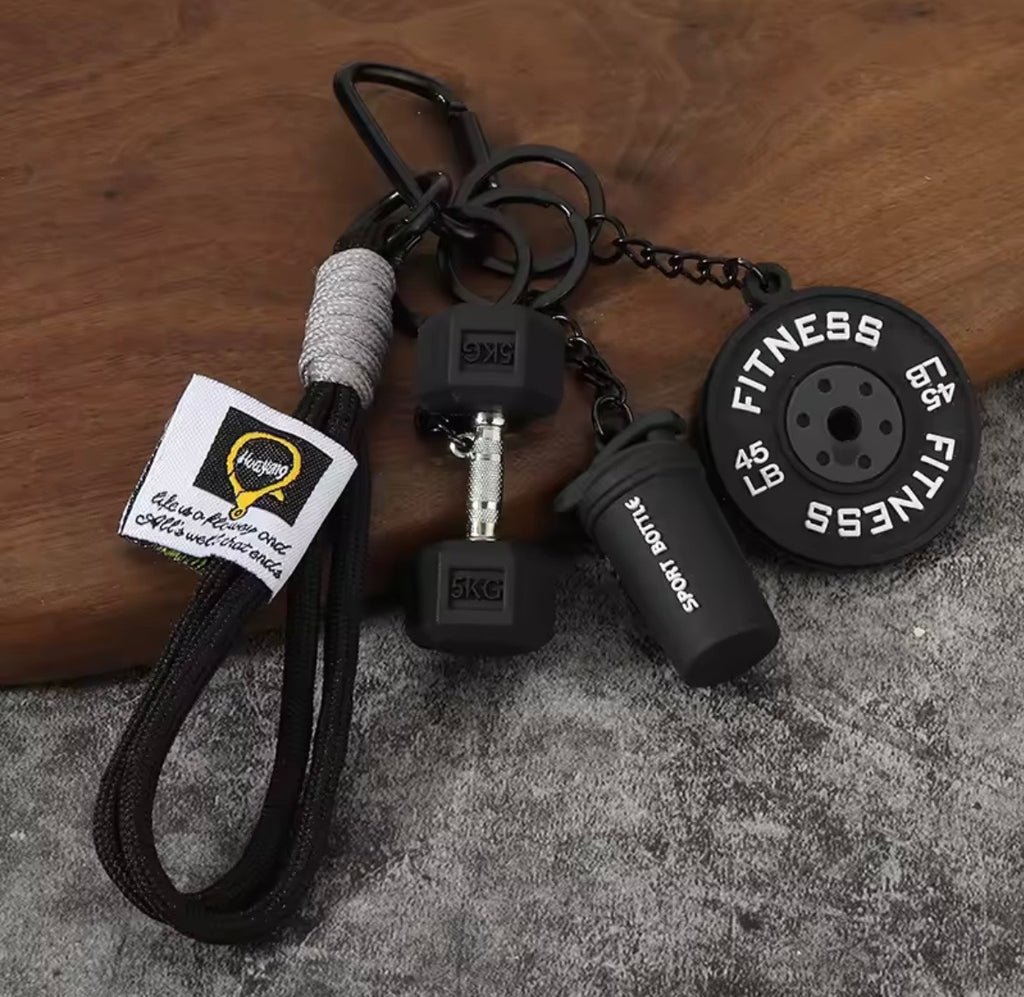 Llavero Con Mancuernas De Silicona Para Gimnasio, Accesorios, Llavero De Coche, Fitness. Varios Colores