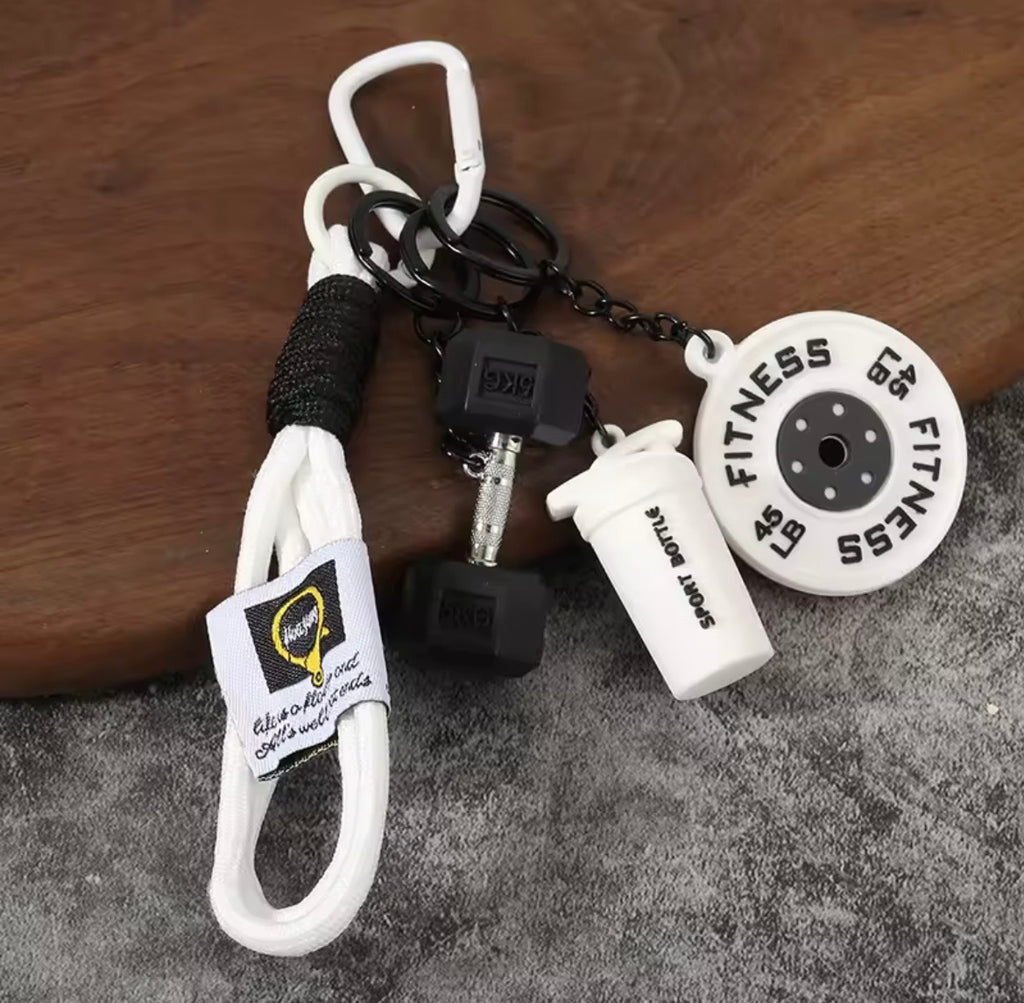 Llavero Con Mancuernas De Silicona Para Gimnasio, Accesorios, Llavero De Coche, Fitness. Varios Colores