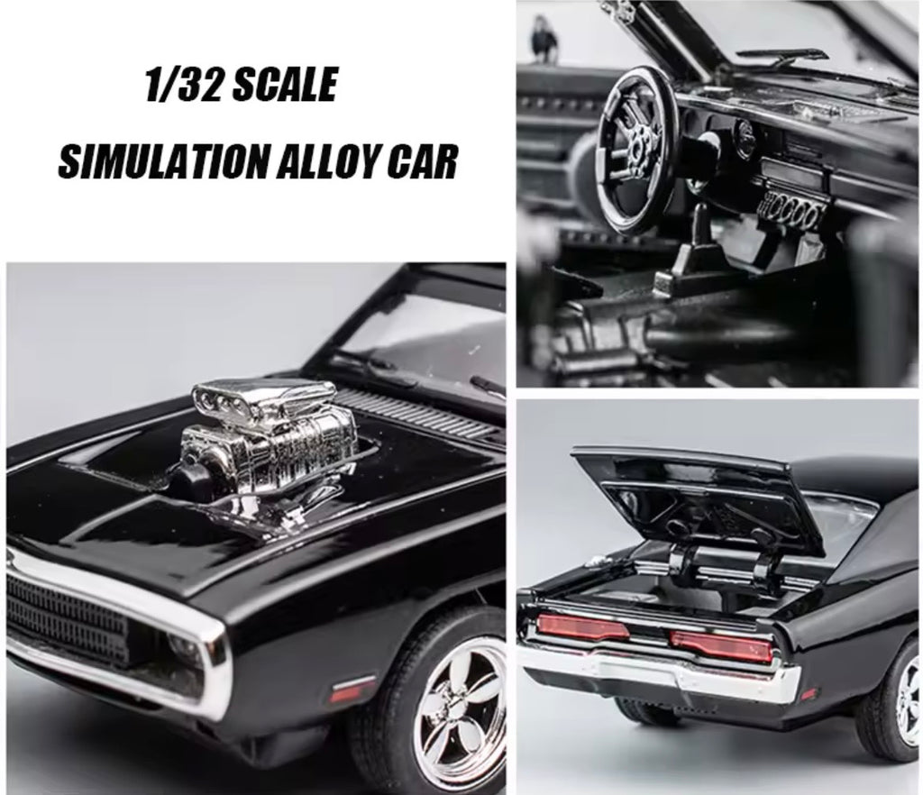 Dodge Clasico Charger 1970 Colección Escala 1:32 Color Negro