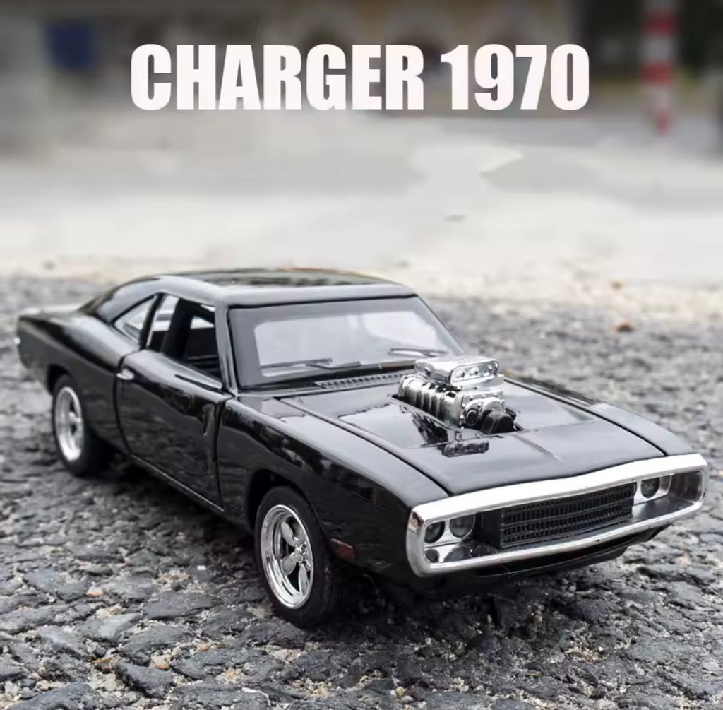 Dodge Clasico Charger 1970 Colección Escala 1:32 Color Negro