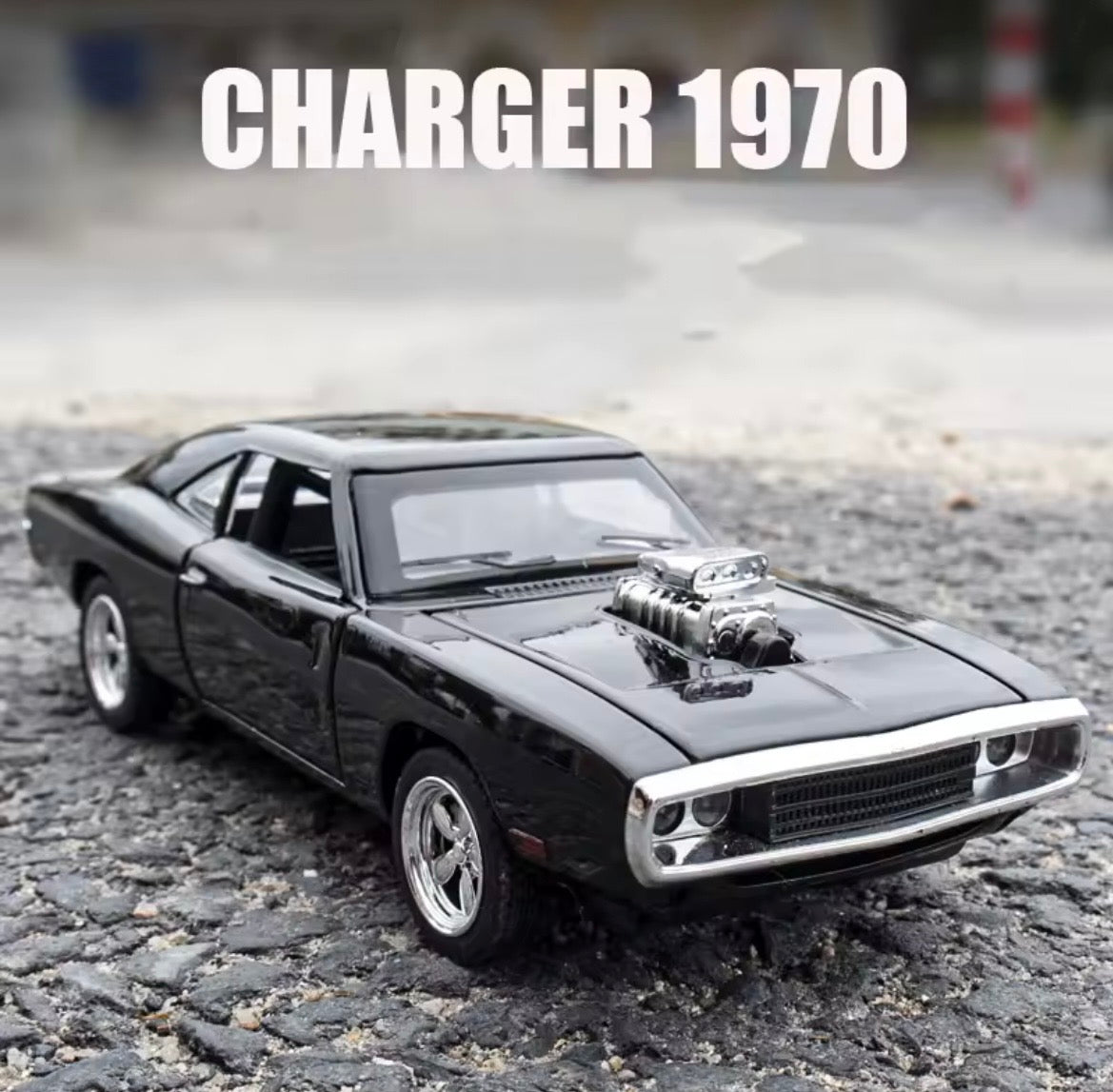 Dodge Clasico Charger 1970 Colección Escala 1:32 Color Negro