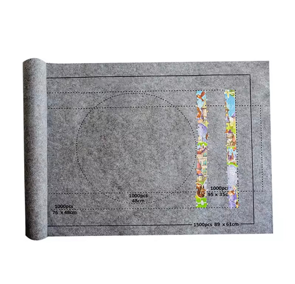 Tapete Rompecabezas Enrollable Gris 500 1000 1500 Piezas
