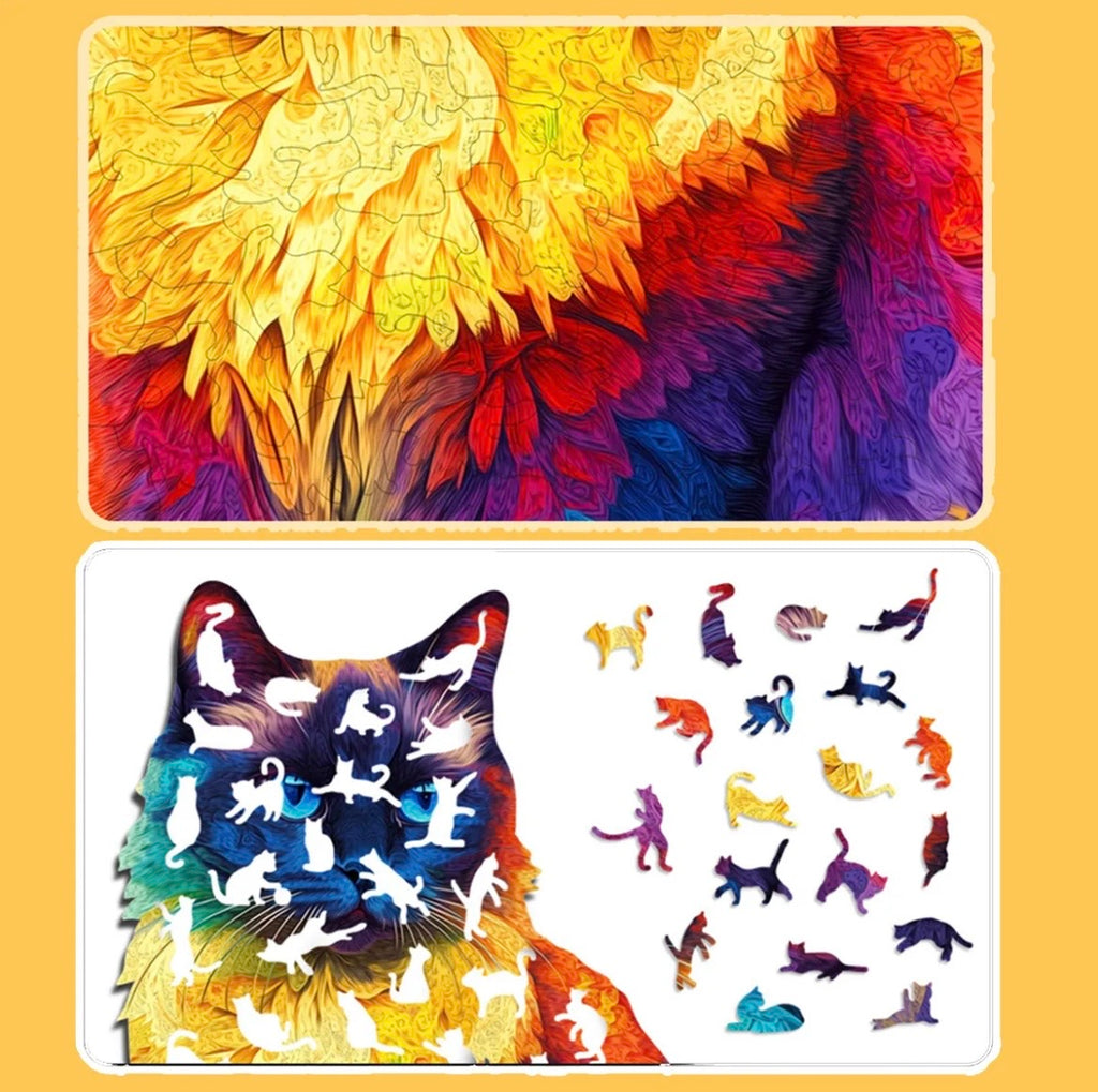 Wooden Puzzles Rompecabezas de Madera - Tigre
