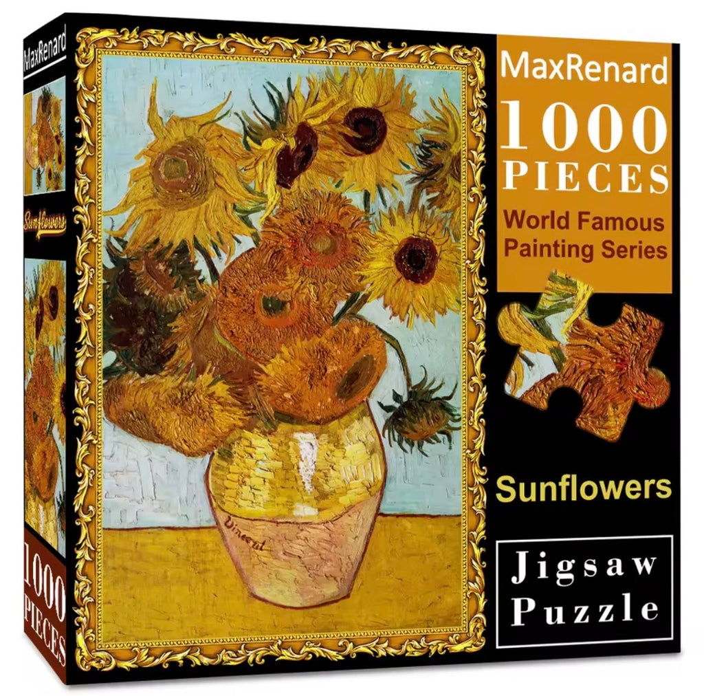 Rompecabezas Sunflowers (girasoles) Van Gogh 1000 Piezas