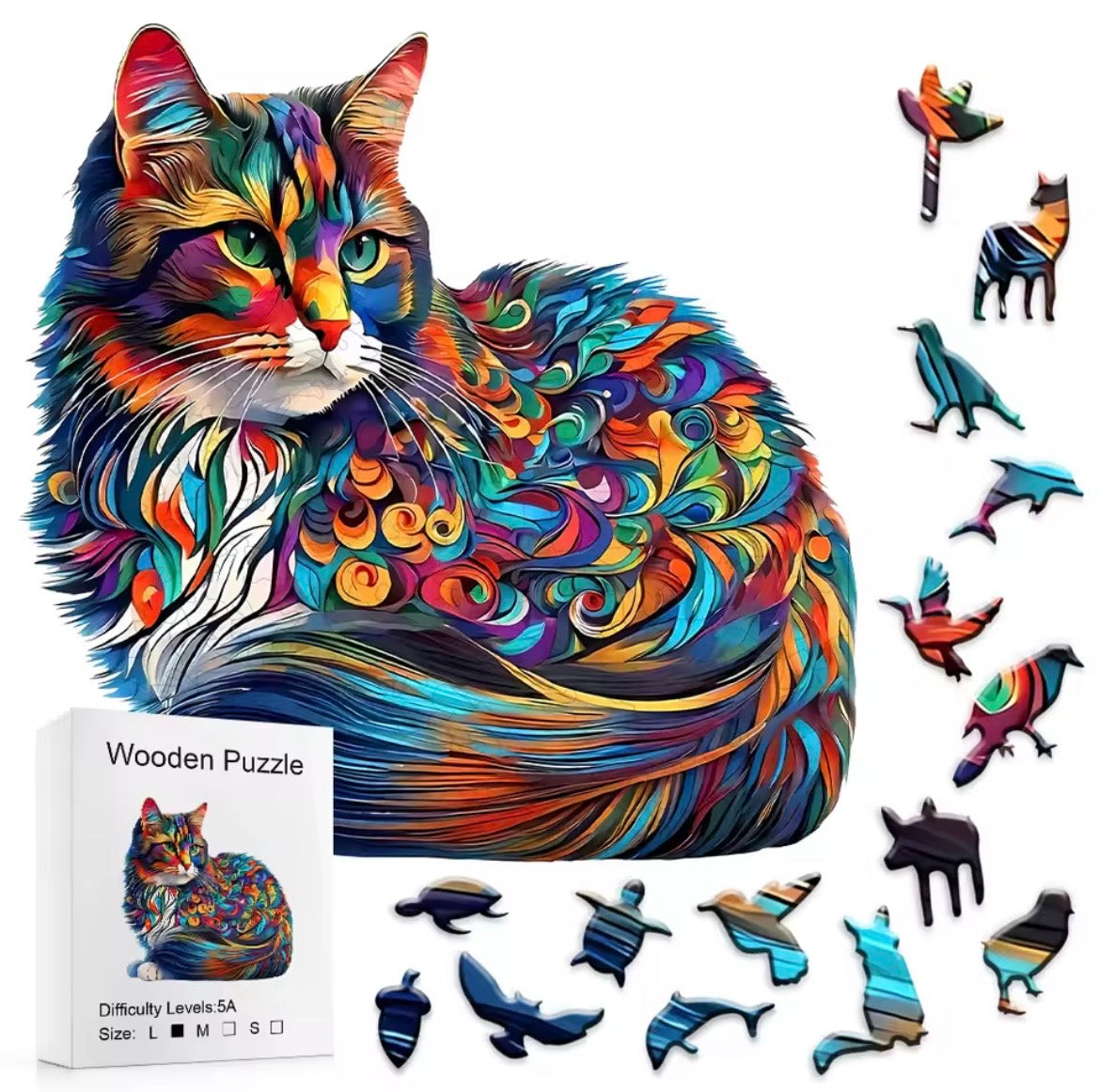 Rompecabezas de Madera - Gato